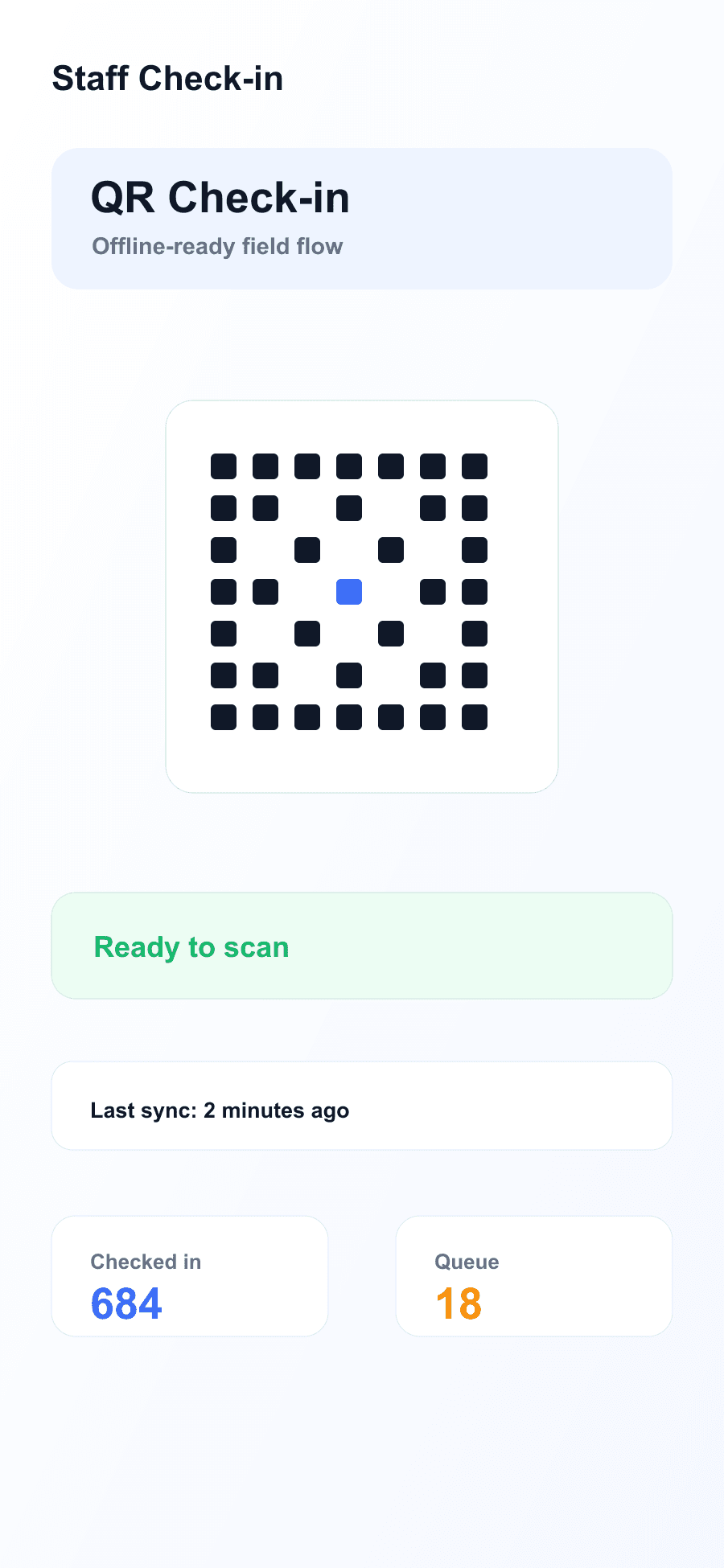 Saha QR Check-in