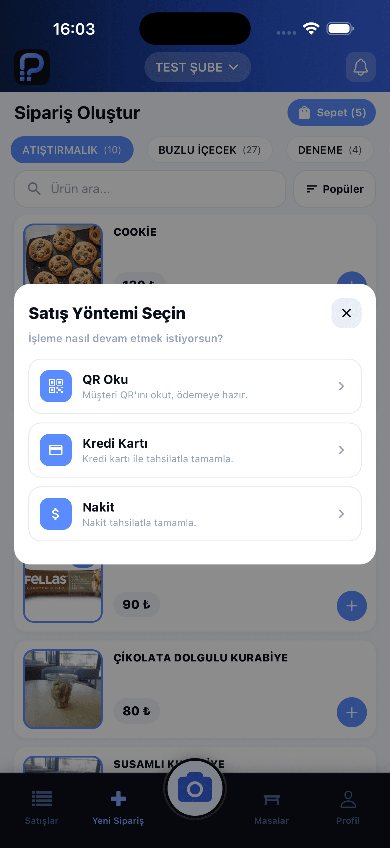 Çalışan POS Akışı